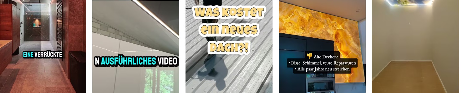 Wie viel kostet eine Spanndecke pro Quadratmeter m²?